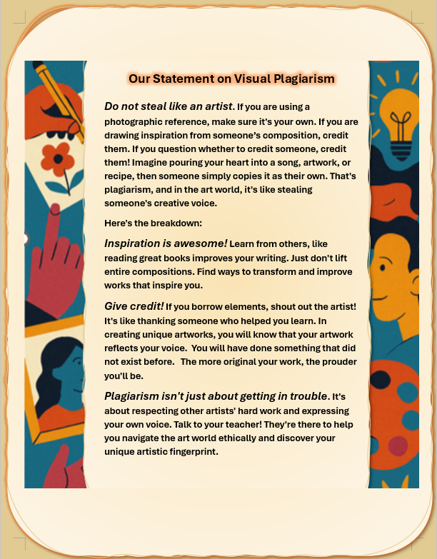 Visual Plagiarism Statement