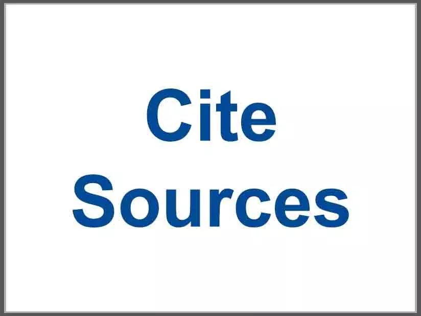 Learn to Cite Your Sources